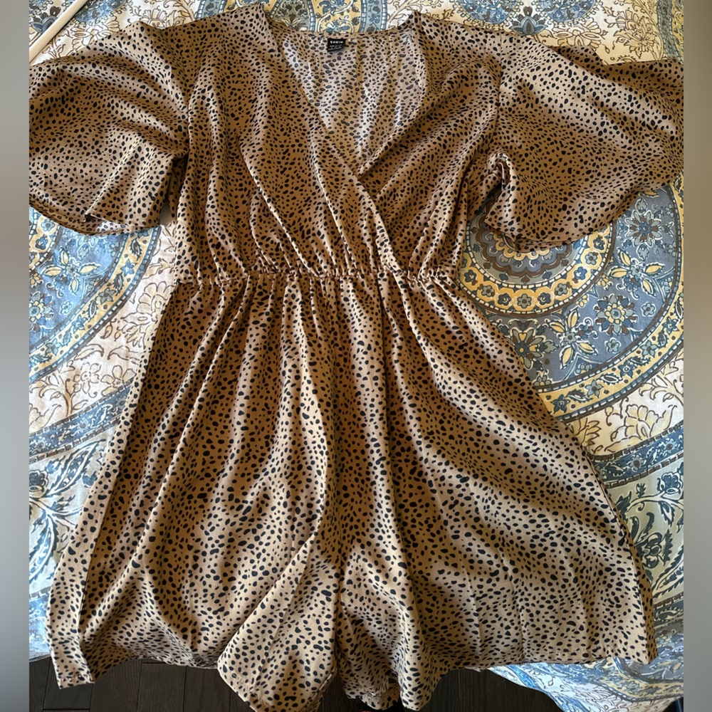 Leopard Print Romper Size S